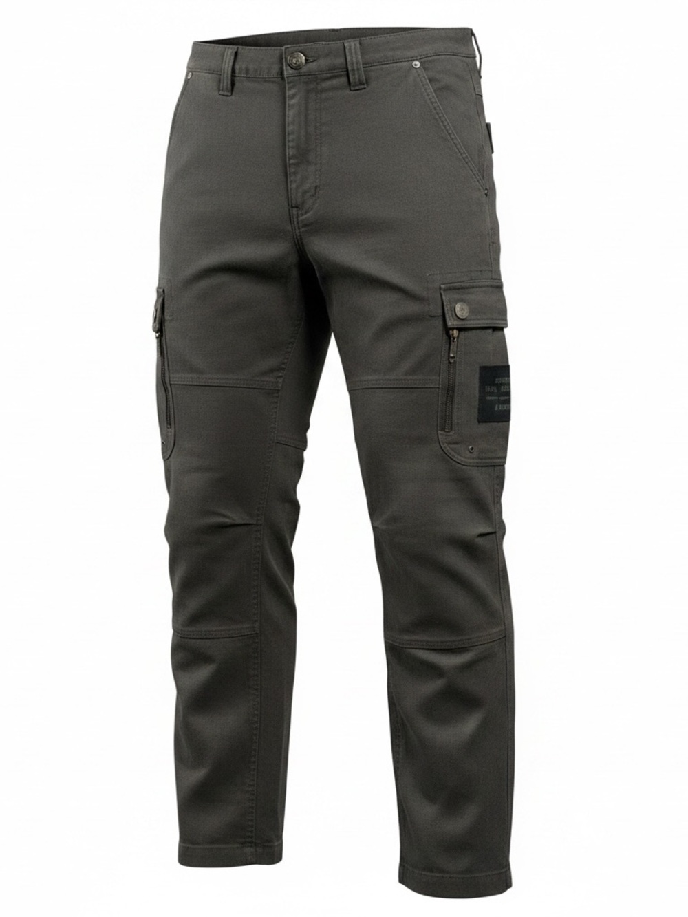 Carhartt Style Cargo Pants Olive Slim Fit Adjustable for Men, Size 33-35